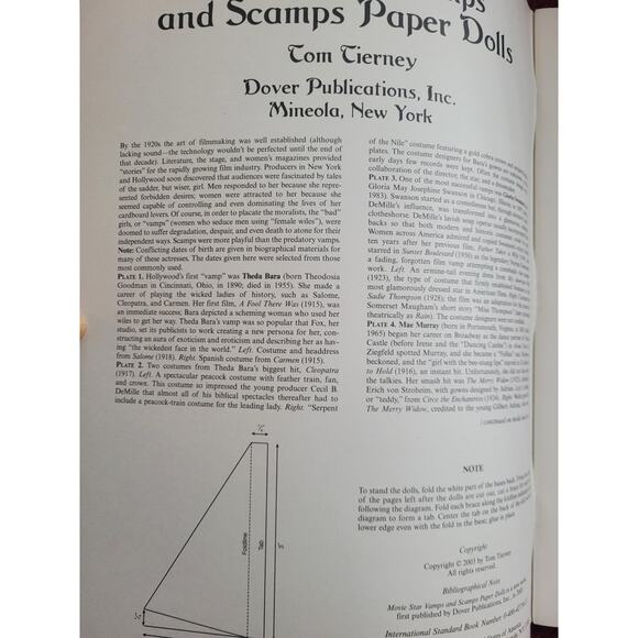 Vintage Movie Stars Vamps and Scamps Paper Dolls by Tom Tierney - Picture 5 of 5